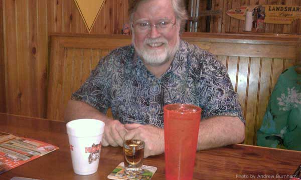 Hooters bourbon and water