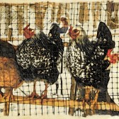 Hens on a Perch
